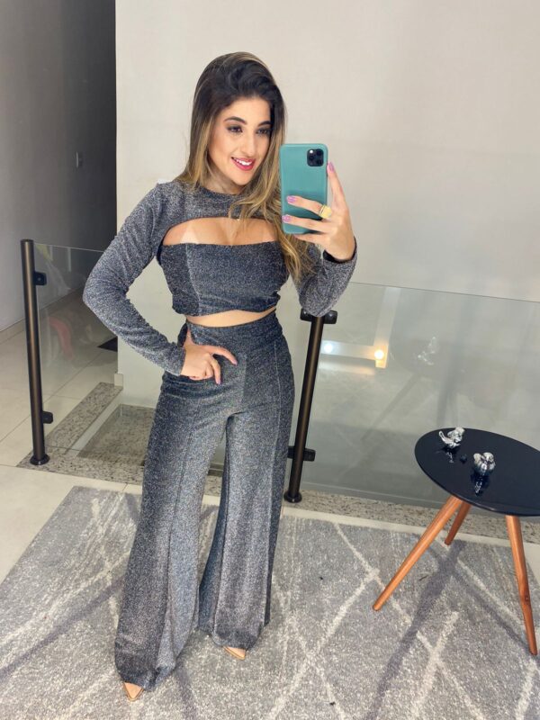 conjunto luréx prata