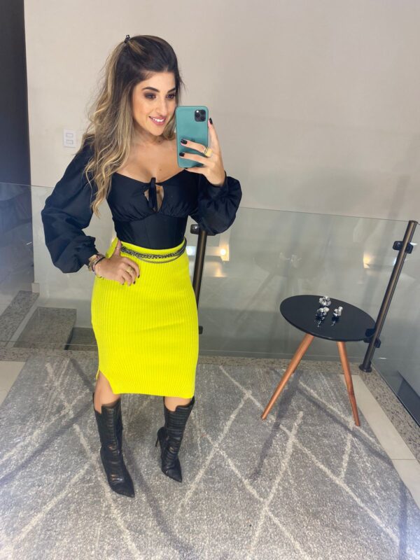 saia trico verde lima