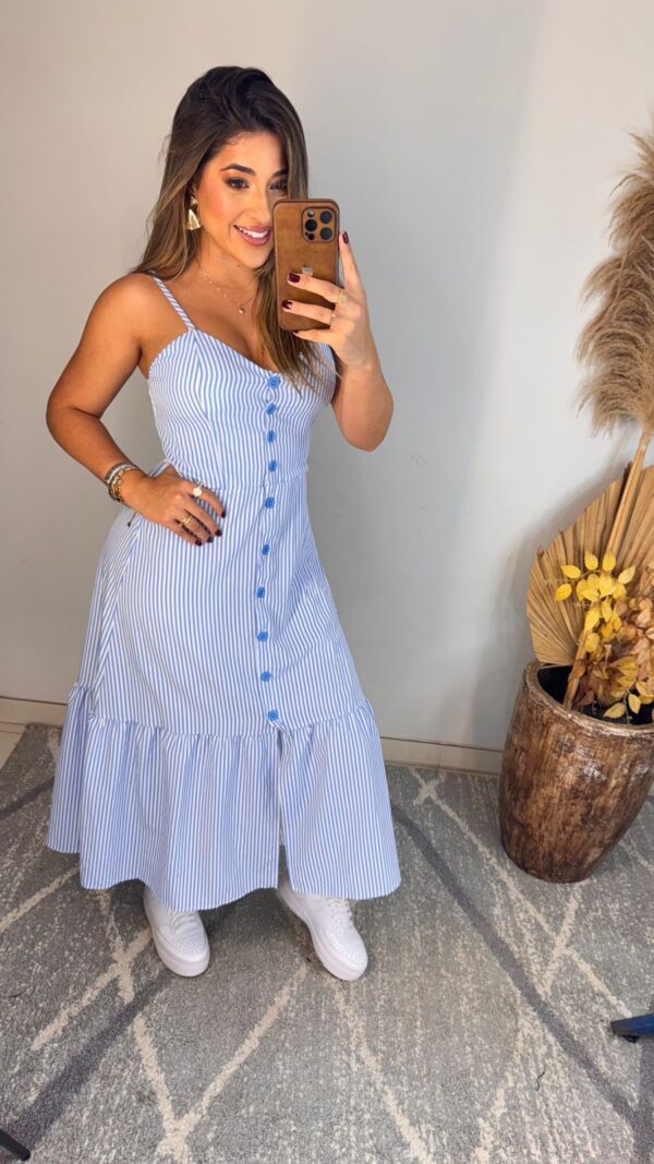 vestido listrado