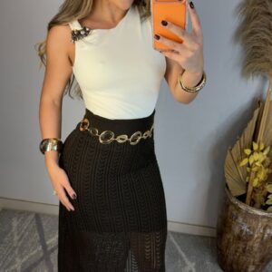 Blusa Detalhe Dourado